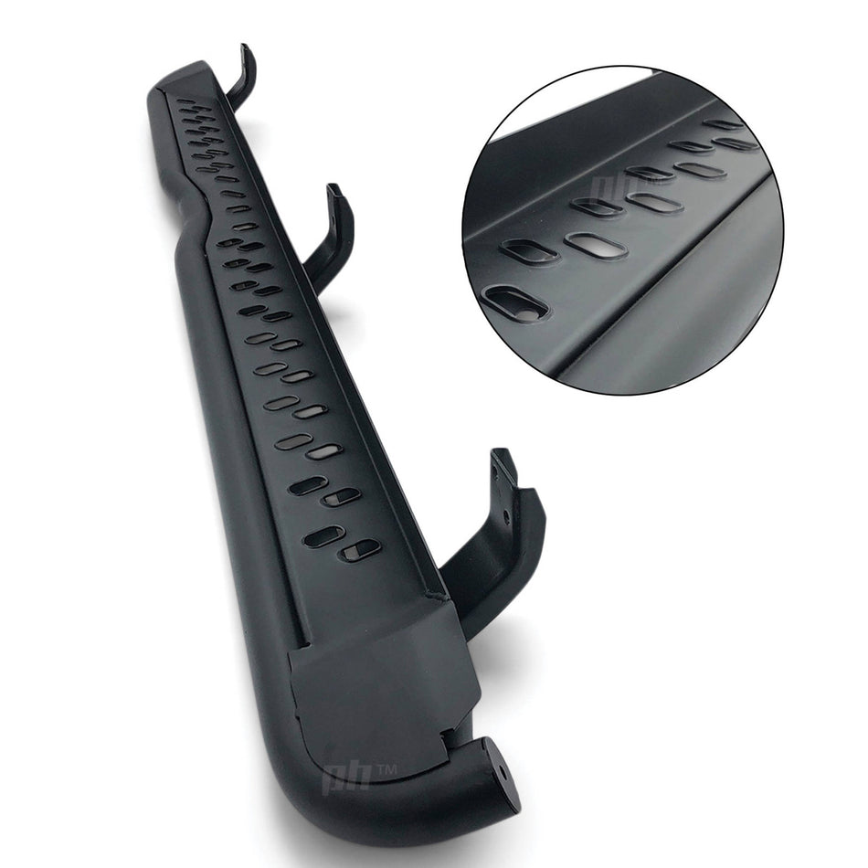 Steel Side Steps Black PAIR Heavy Duty fits Nissan Navara D23 NP300 RX DX ST ST-X 2015-2021
