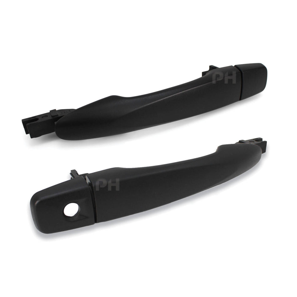 Outer Door Handles PAIR Front Black fits Nissan Navara D23 NP300 2015 - 2020