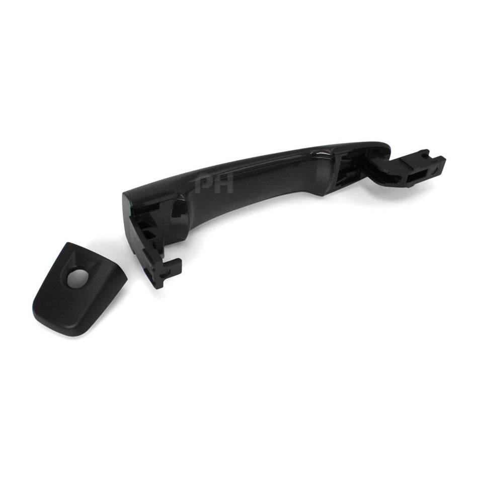 Outer Door Handles PAIR Front Black fits Nissan Navara D23 NP300 2015 - 2020