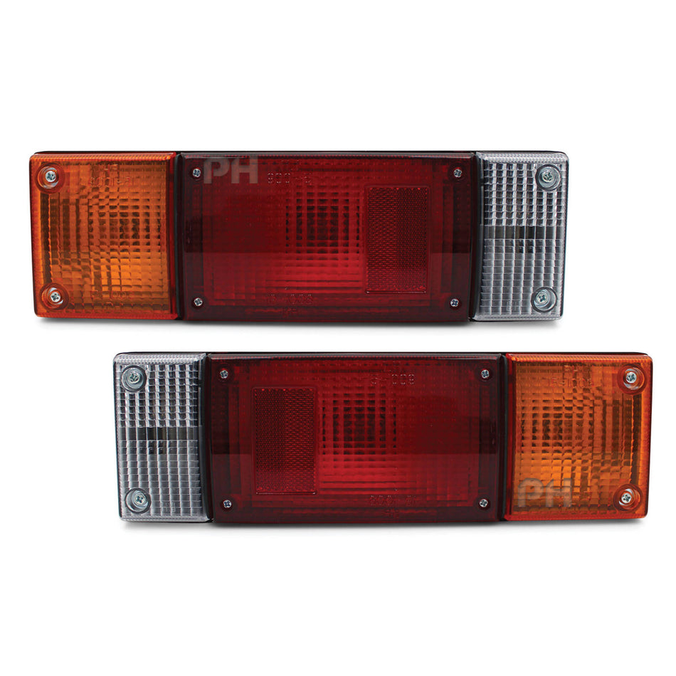 Tray Back Tail Lights PAIR fits Nissan Patrol Ute GQ GU 1988 - 2014