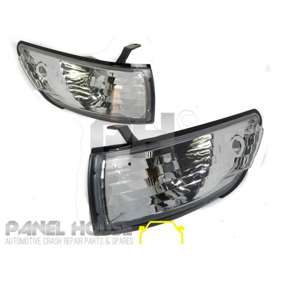Clear Corner Indicator / Park Lights PAIR fits Nissan Silvia S13 1988 - 1993