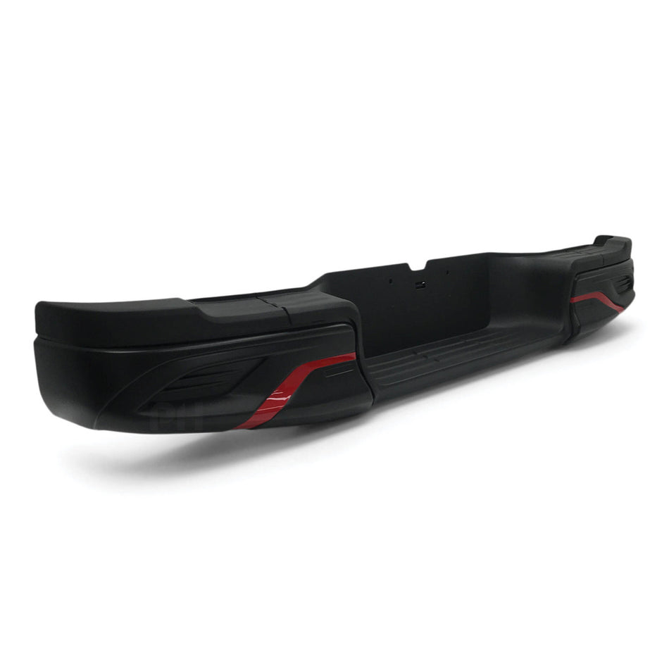 Rear Step Bumper Bar Black TRD Style Fits Toyota Hilux 2015 - 2020