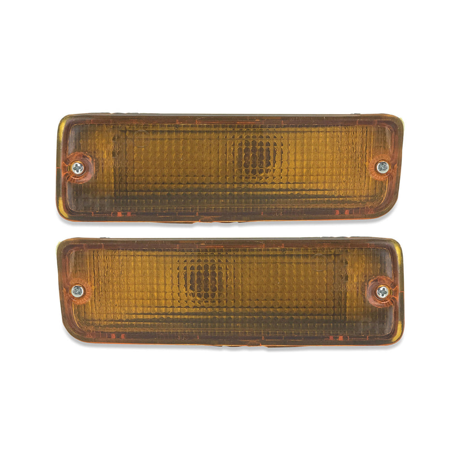 Indicator Bar Light PAIR Front Amber Fits Toyota Hilux Ute 88-97