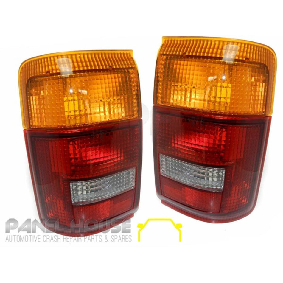 Tail Lights PAIR With Reverse Light Fits Toyota Hilux 4 Runner Surf 1989 - 1996
