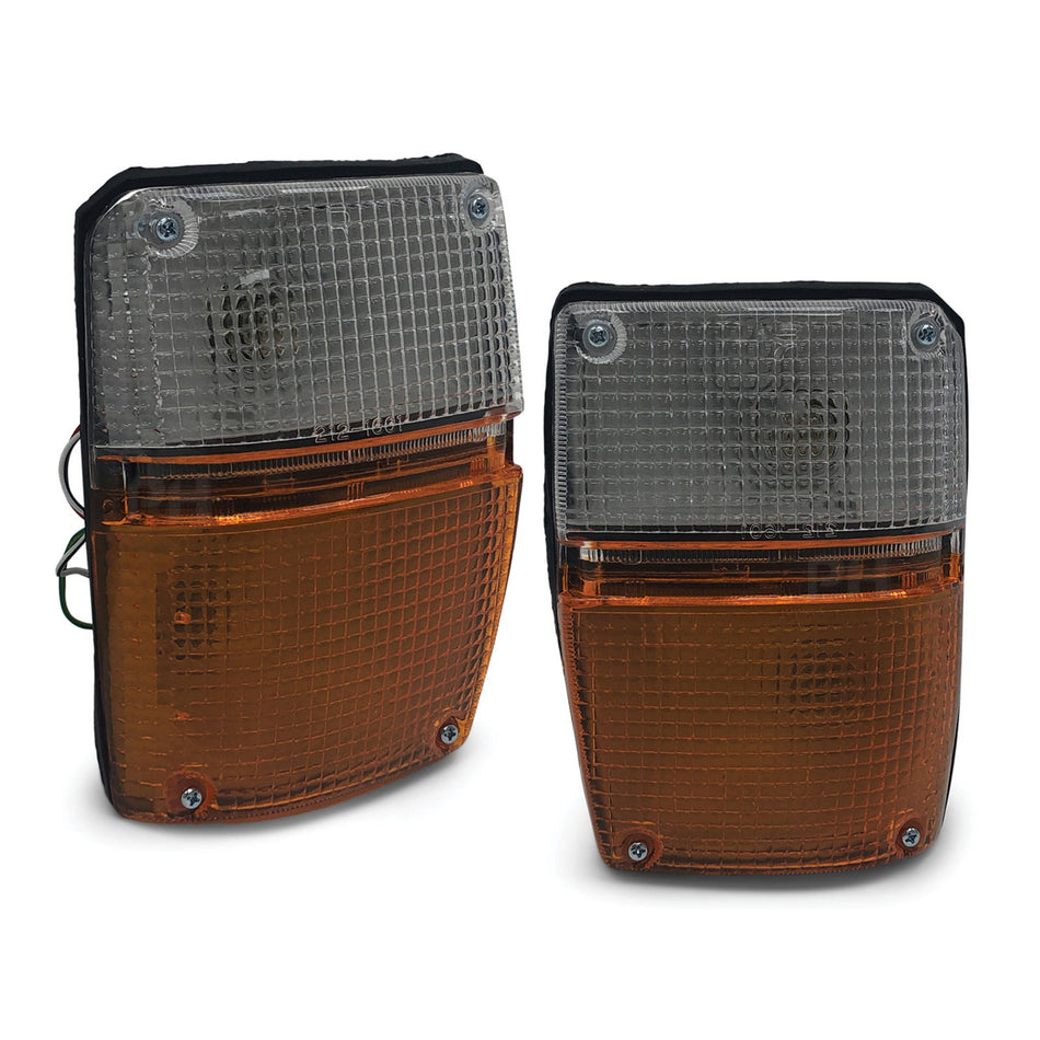 Corner Lights PAIR Orange Bottom fits Toyota Hiace 1978 - 1983