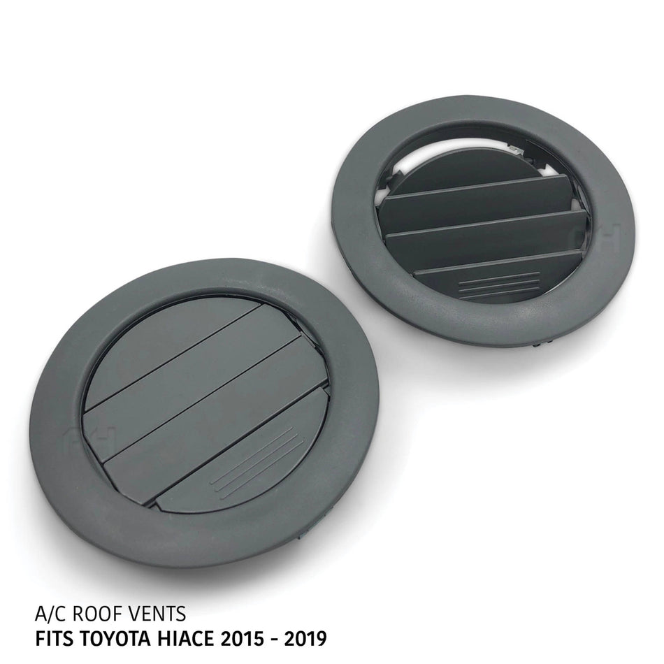 A/C Roof Vents x2 Fits Toyota Hiace 200 Series Van 2005 - 2019 LWB SLWB Commuter