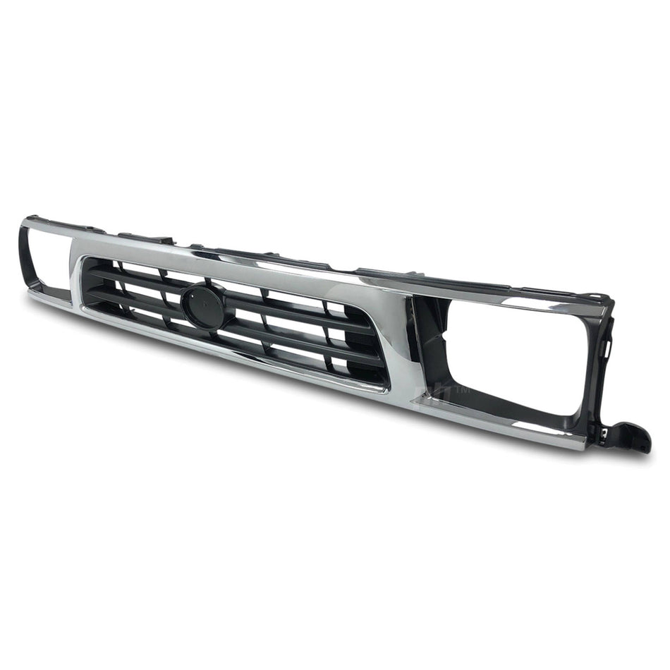 Grill Chrome & Grey Fits Toyota Hilux 2WD Workmate 1997 - 2001