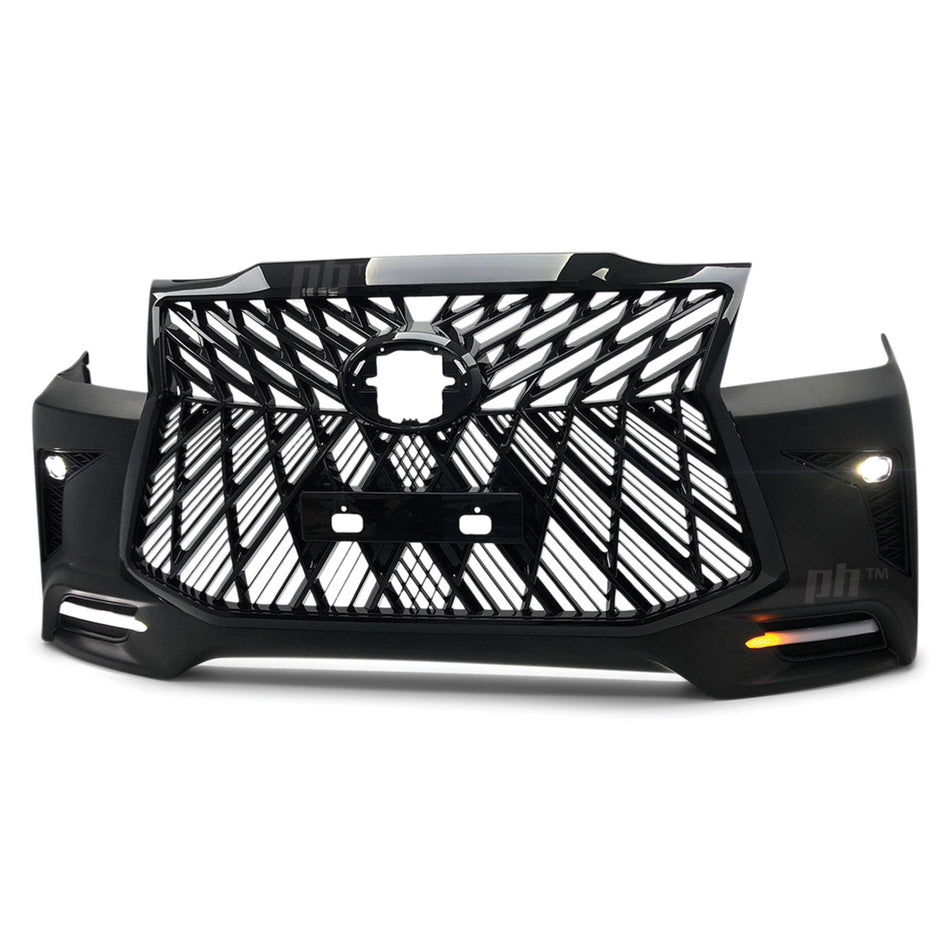 Web Style Front Bumper Kit & Black Grill Fits Toyota Hilux N70 Facelift 11 - 15