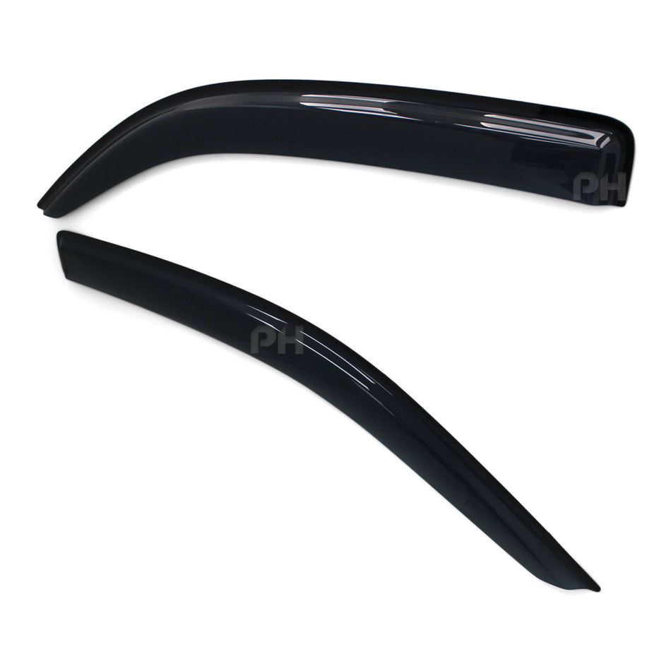 Weather Shield Window Visors Smoked SET 2 Piece Fits Toyota Hilux N70 Single Cab 2005 - 2015