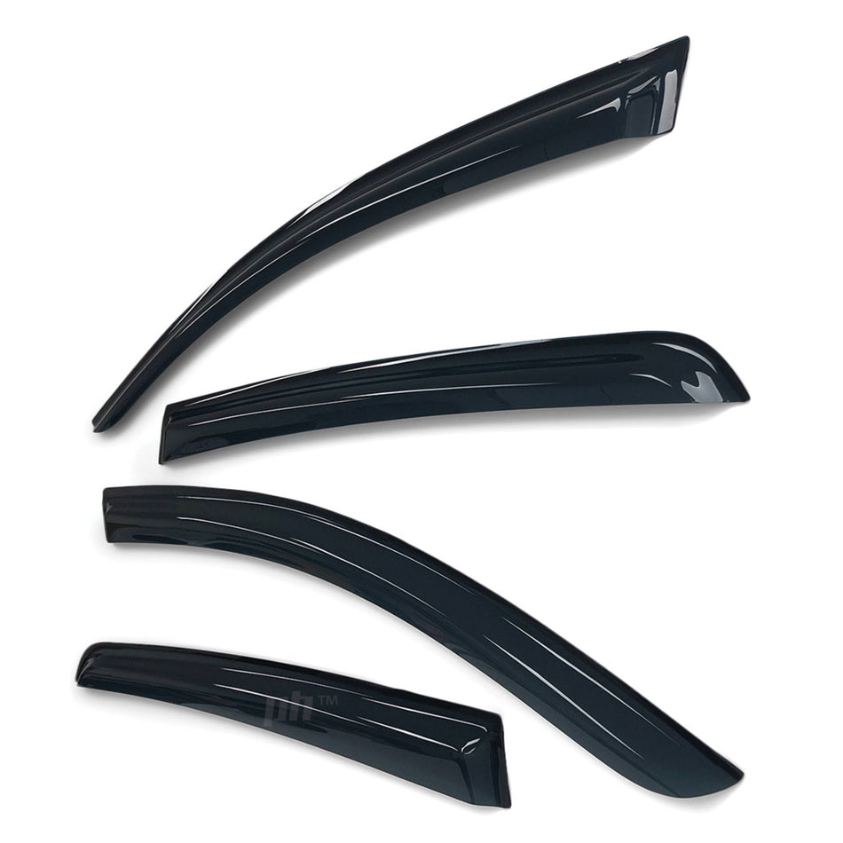 Weather Shield Window Visors SET 4 Piece Fits Volkswagen Golf 6 2008 - 2013