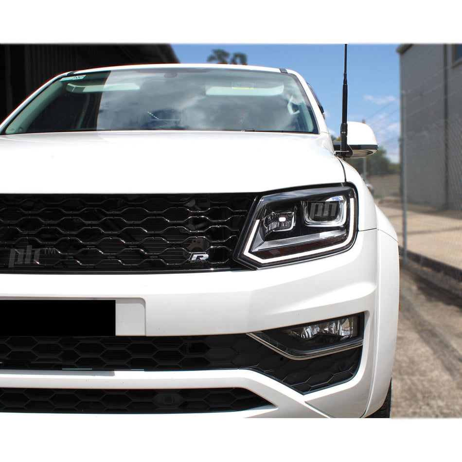 Upgrade Grill Gloss BLACK Mesh Style fits Volkswagen Amarok 06/2013 - 2022