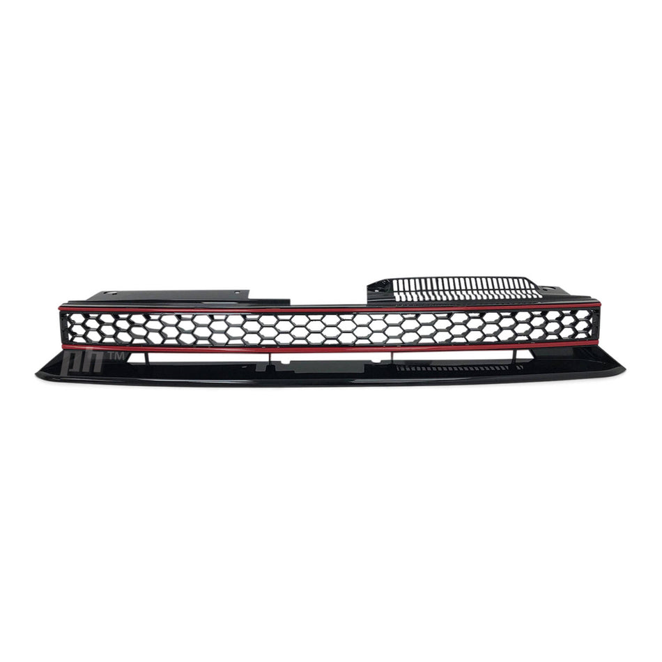 Gloss Black Grill No Badge Type fits Volkswagen Golf 6 GTi 2009 - 2013