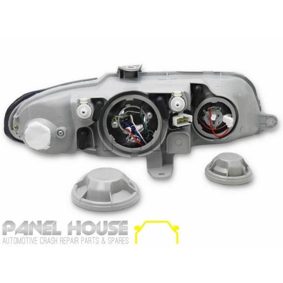 Headlight LEFT Chrome fits Holden Commodore VX VU 2000 - 2002
