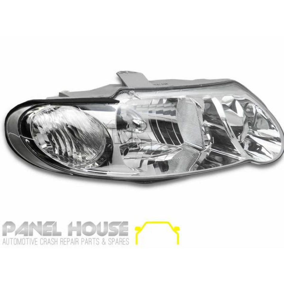 Headlights PAIR Chrome fits Holden Commodore VX VU 2000 - 2002