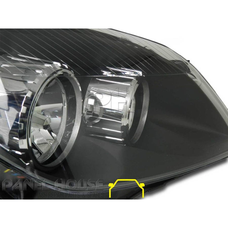 Headlight RIGHT Black ADR fits Holden AH Astra 2004 - 2006