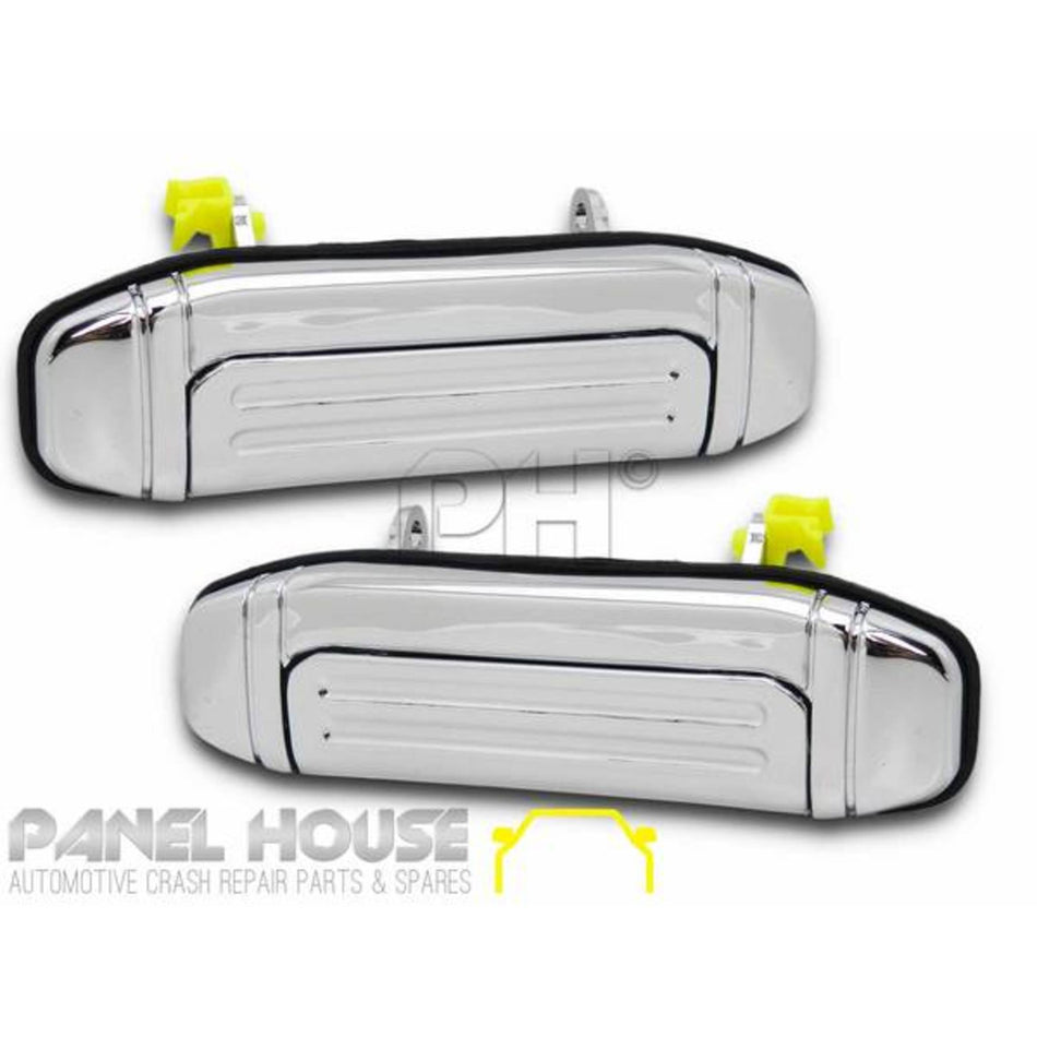 Outer Door Handle SET Front Chrome Fits Mitsubishi Pajero NH NJ NK 1991 - 1998