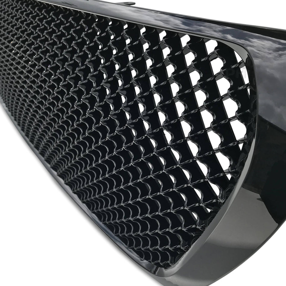 Grill Gloss Black Bentley Style Fits Toyota Landcruiser 200 Series 2007 - 2015