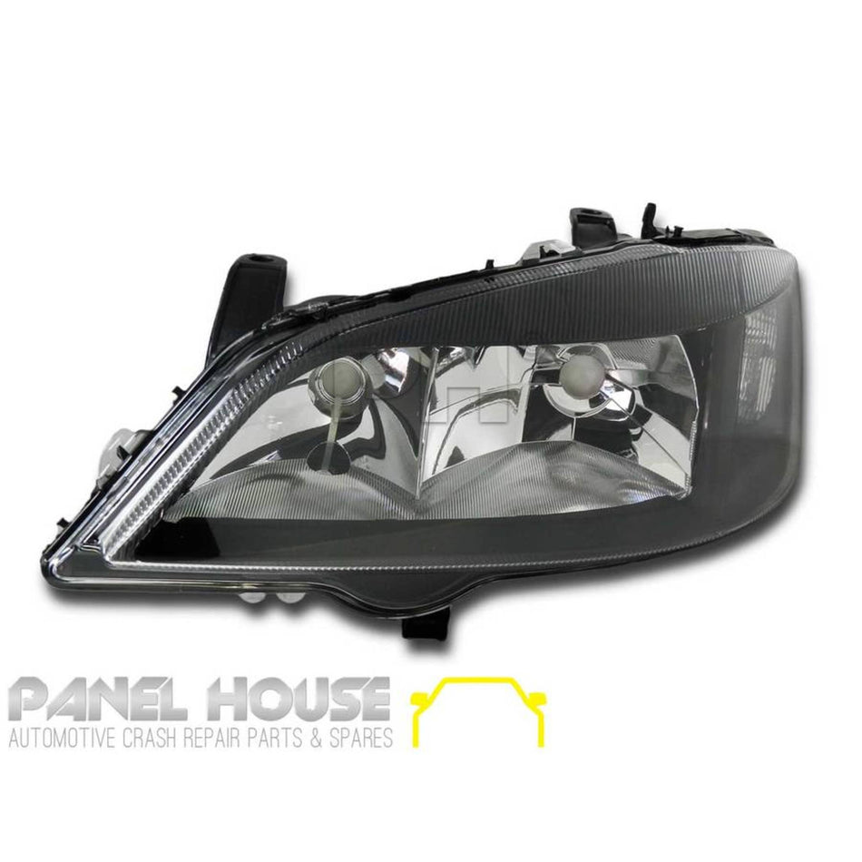 Headlight LEFT Black ADR fits Holden TS Astra 1998 - 2004