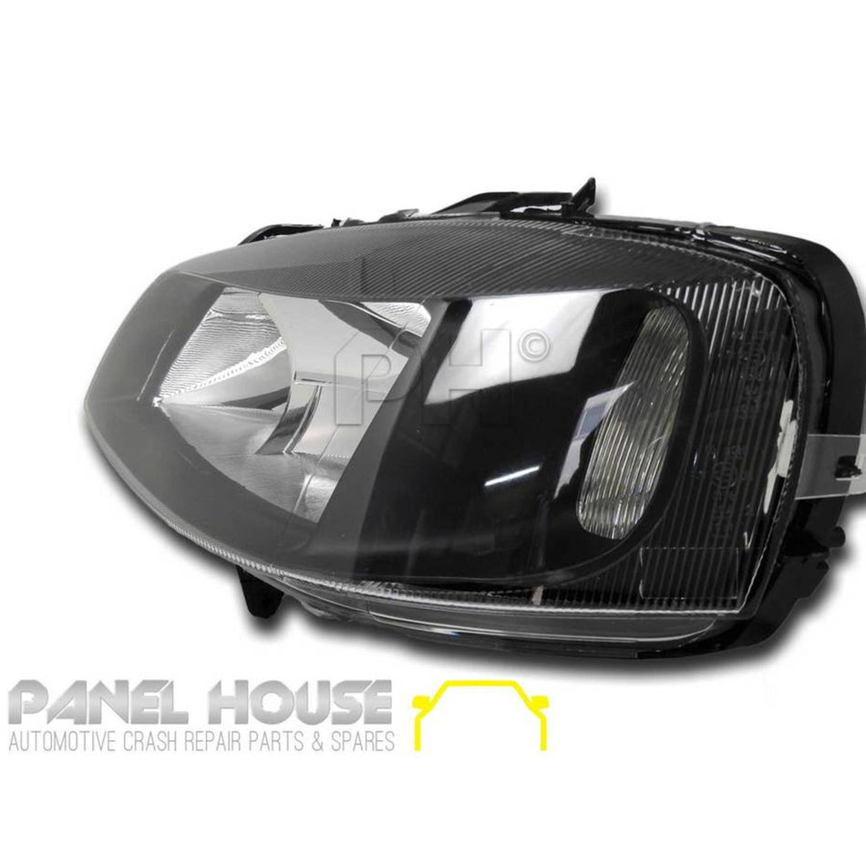 Headlight LEFT Black ADR fits Holden TS Astra 1998 - 2004