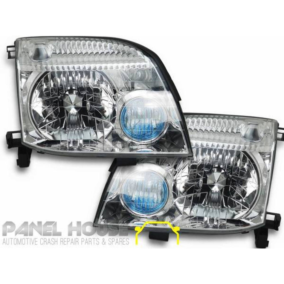 Headlights PAIR Fits Nissan XTRAIL T30 2001 - 2007