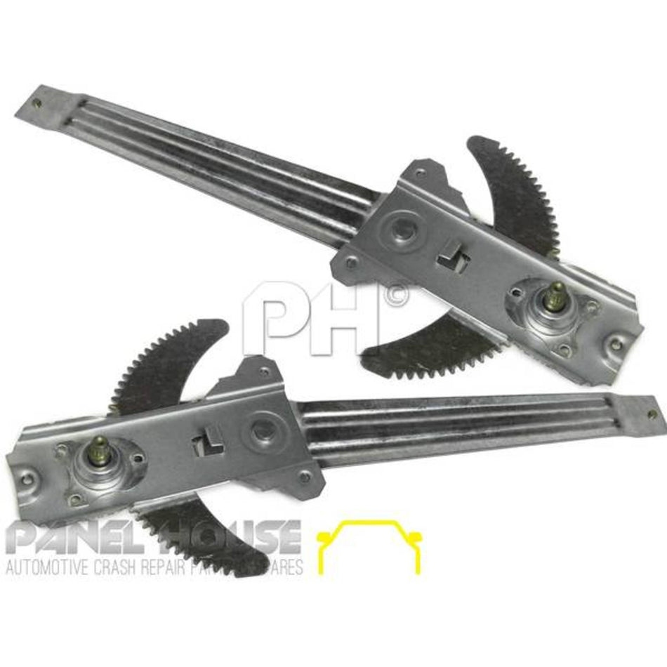 Datsun 1200 Ute / 4 Door Front Window Regulator Left & Right PAIR Brand New