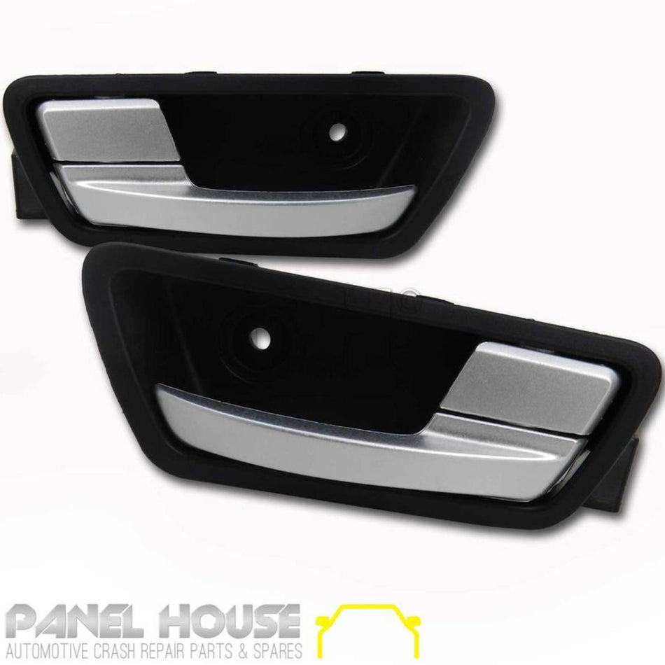 Interior Door Handles PAIR Rear Satin fits Ford Falcon FG 2008 - 2014