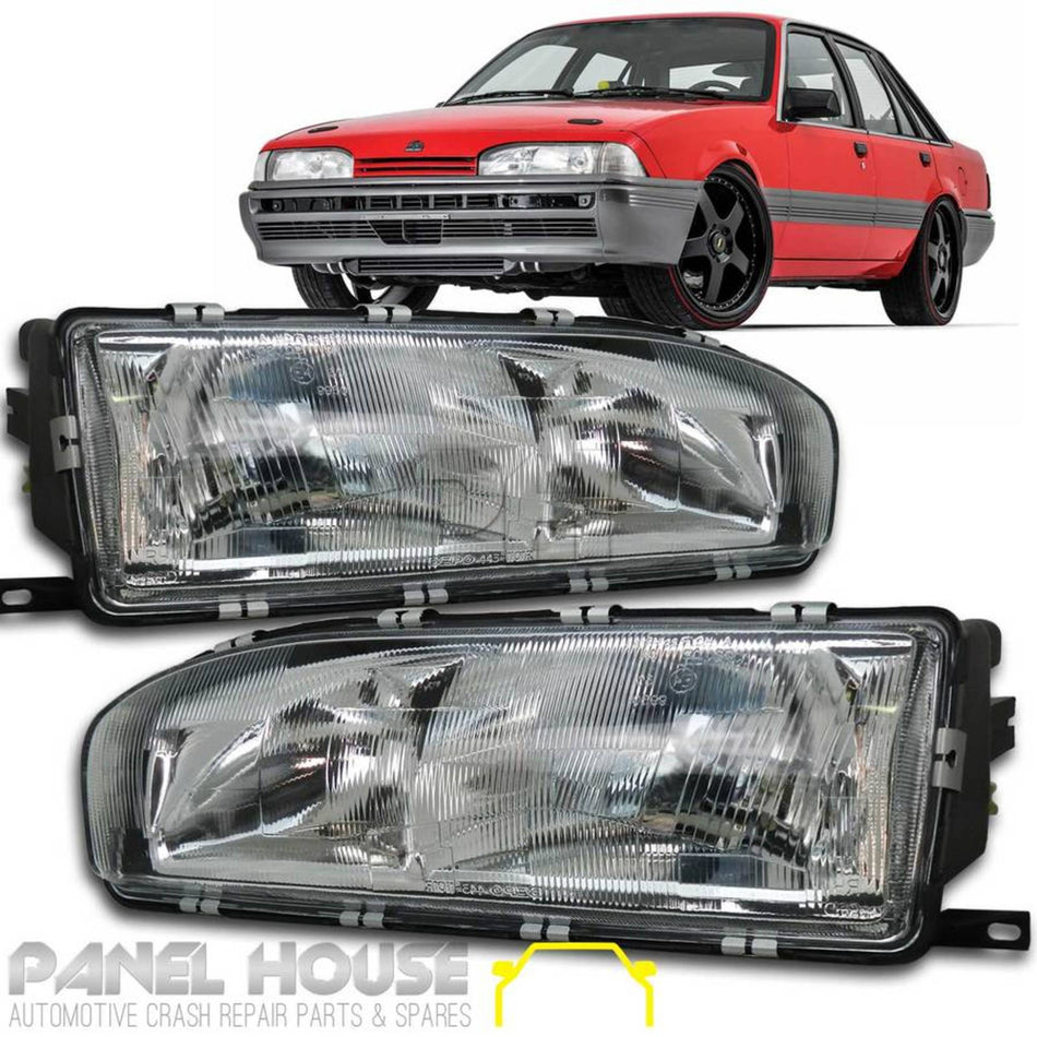 Headlights PAIR ADR fits Holden Commodore VL 1986 - 1988