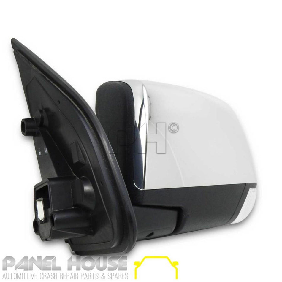 Door Mirrors PAIR Chrome With Blinker Auto Fold fits Isuzu DMAX 2012 - 2020