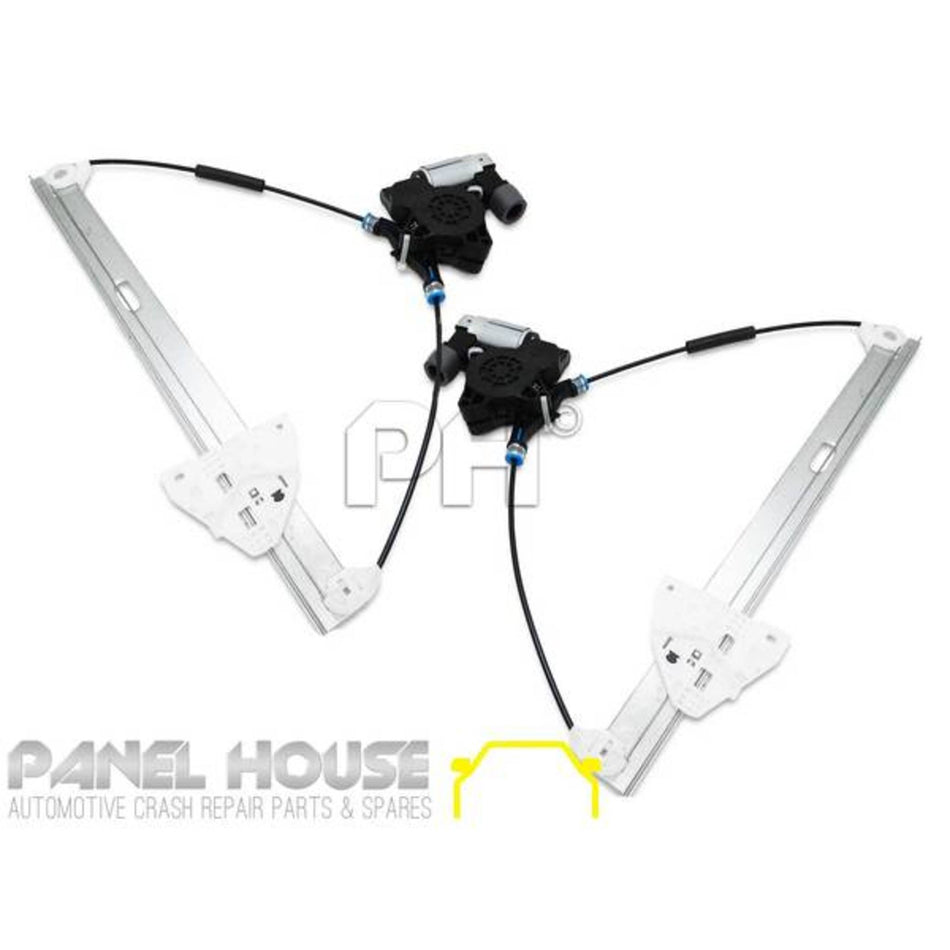 Window Regulators PAIR Electric Front fits Mazda 3 BK 2004-2009 Sedan Hatch