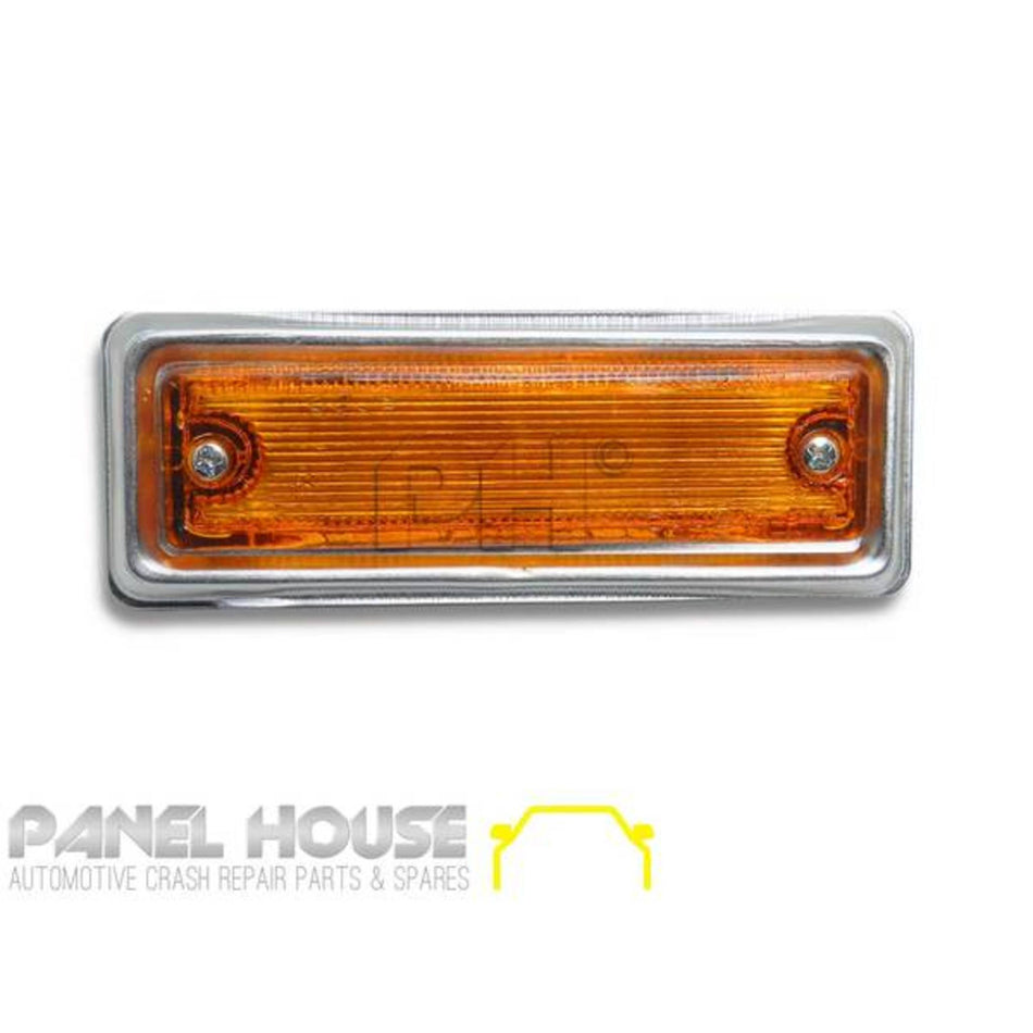 Indicator Guard Repeaters Light Flasher Chrome Fits Datsun 1200 Ute 1978 - 1985