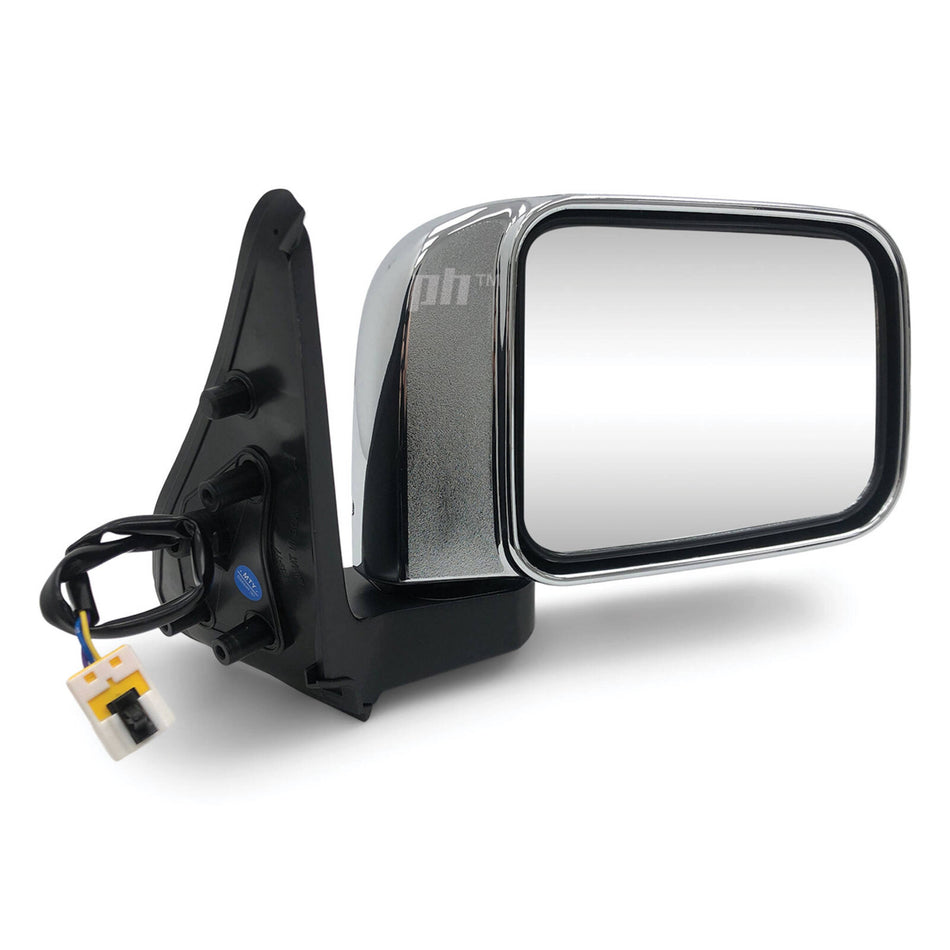 Door Mirrors PAIR Chrome Electric Fits Nissan Patrol GU Wagon 1997 - 2004