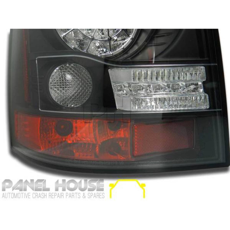 UPGRADE LED Black Tail Lights PAIR Fits Range Rover Sport L320 2005 - 2009