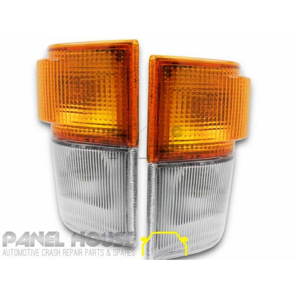 Corner Indicator Park Lights PAIR Fits Toyota Hiace 1985 - 1989
