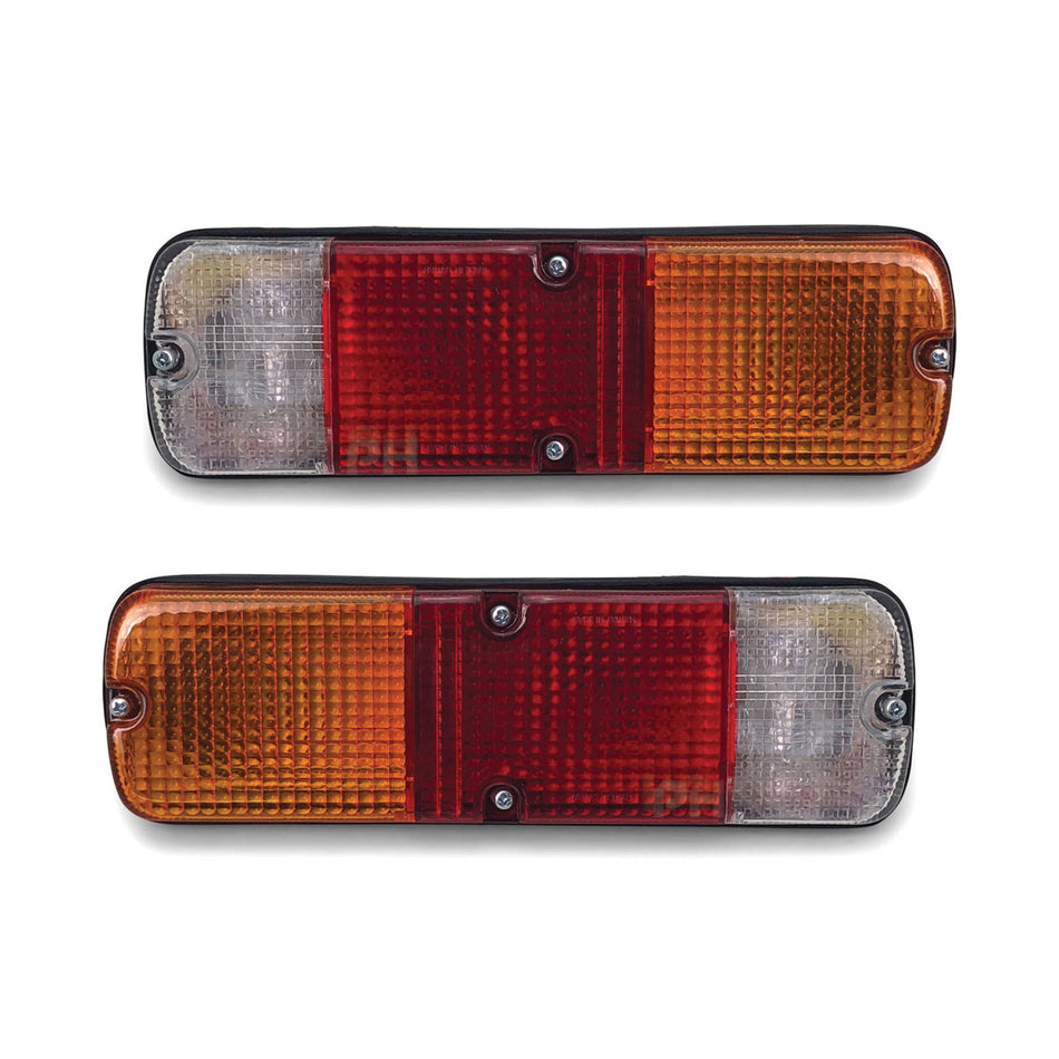 Universal Tail Lights PAIR Tray Back Ute Rectangle Plug