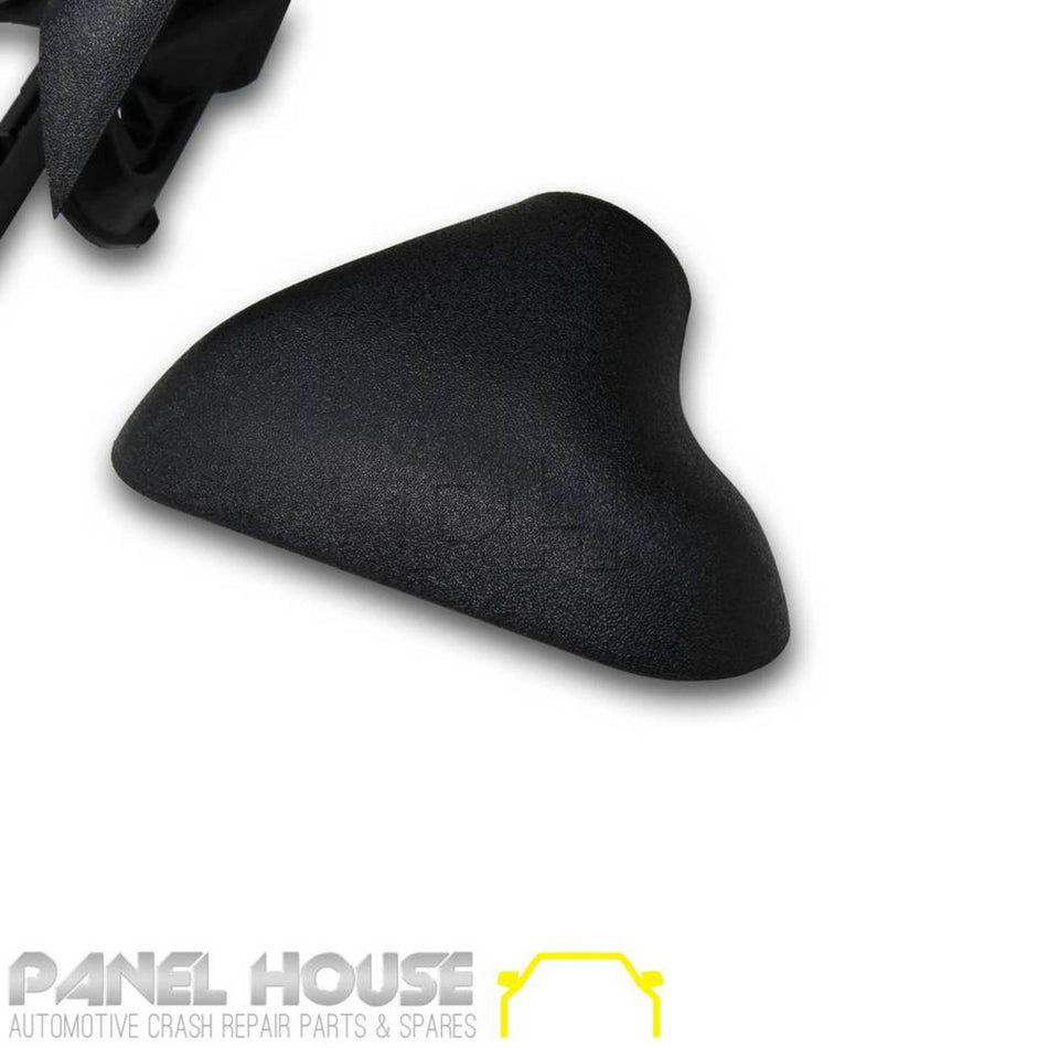 Door Mirror LEFT Black Skin Mount Door with Cap Fits Toyota Hilux 88-05