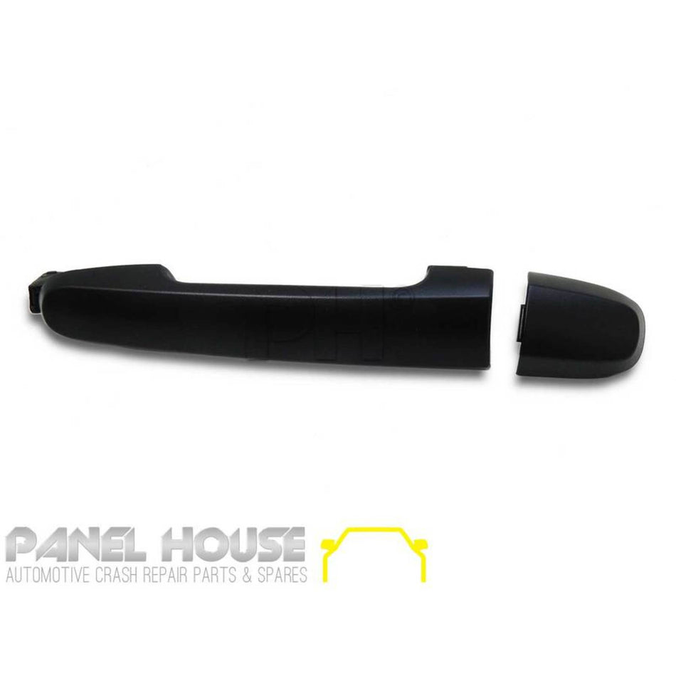 Outer Door Handle LEFT Front Black No KEYHOLE Fits Toyota Hilux N70 2005 - 2015