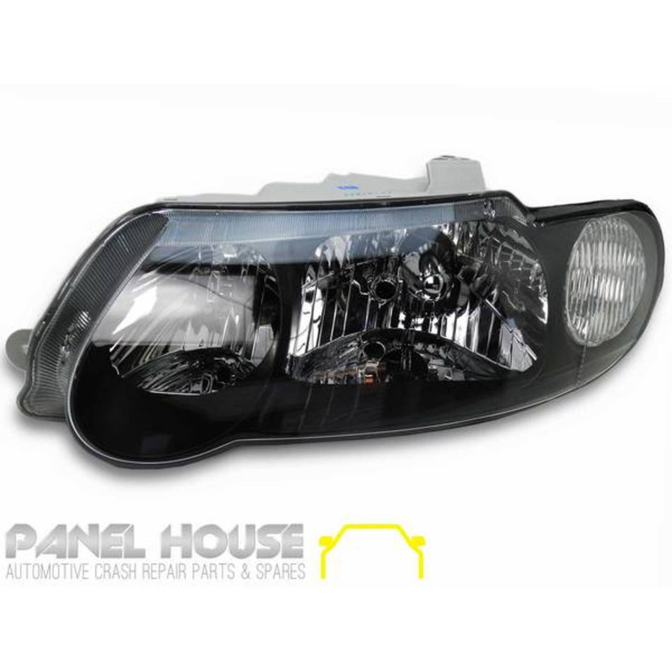 Headlight LEFT Black SS Style fits Holden Commodore VX VU 2000 - 2002