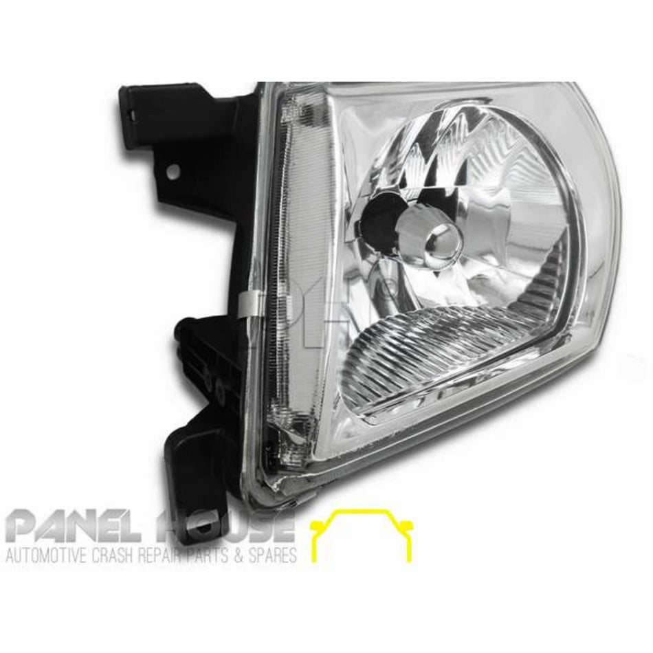 Headlights PAIR fits Nissan Patrol GU Series 2 Wagon & Ute '98-'07
