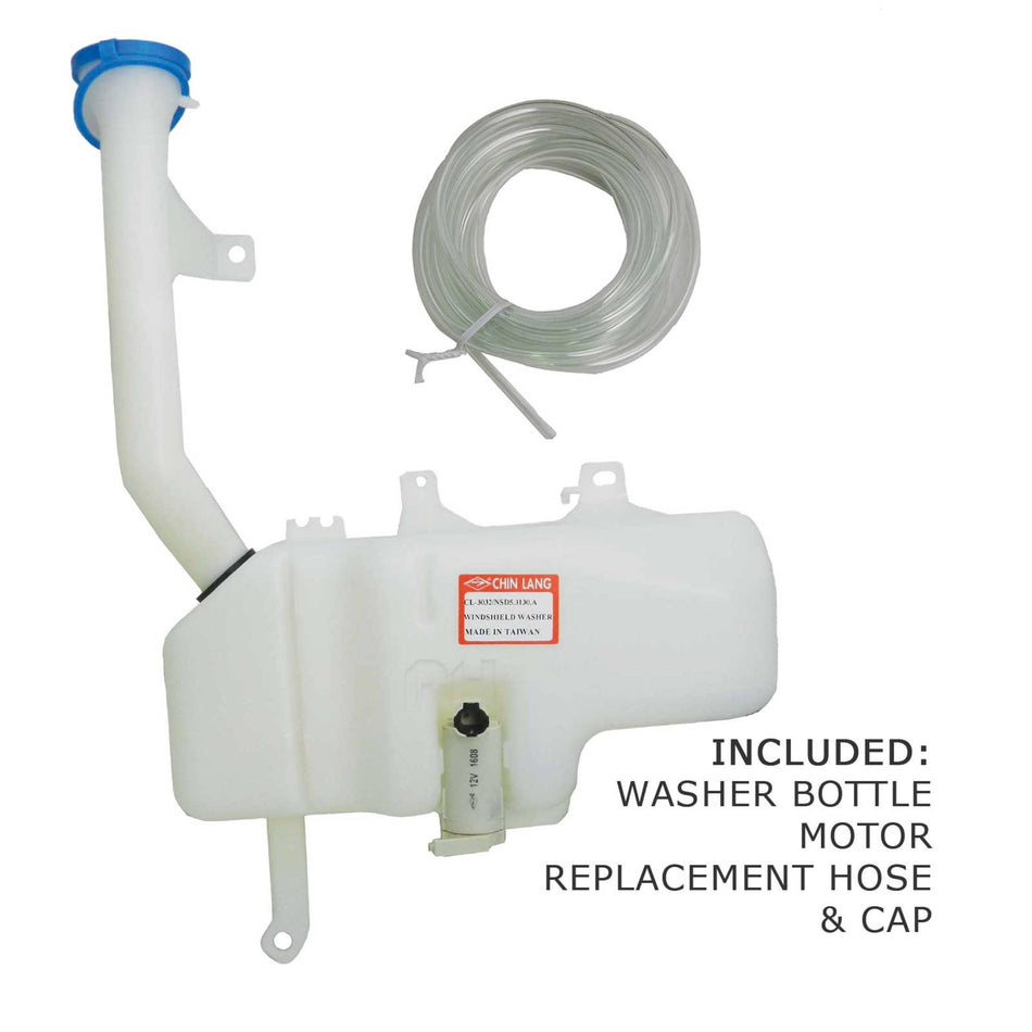 Windscreen Washer Bottle & Motor MALE PLUG TYPE fits Nissan Navara D22 Ute 97-12