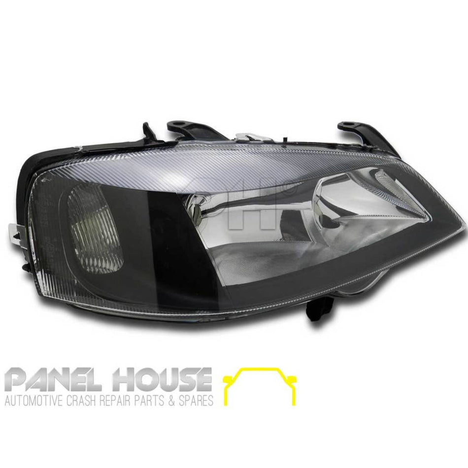 Headlight RIGHT Black Style fits Holden TS Astra 98-04 Sedan Hatch