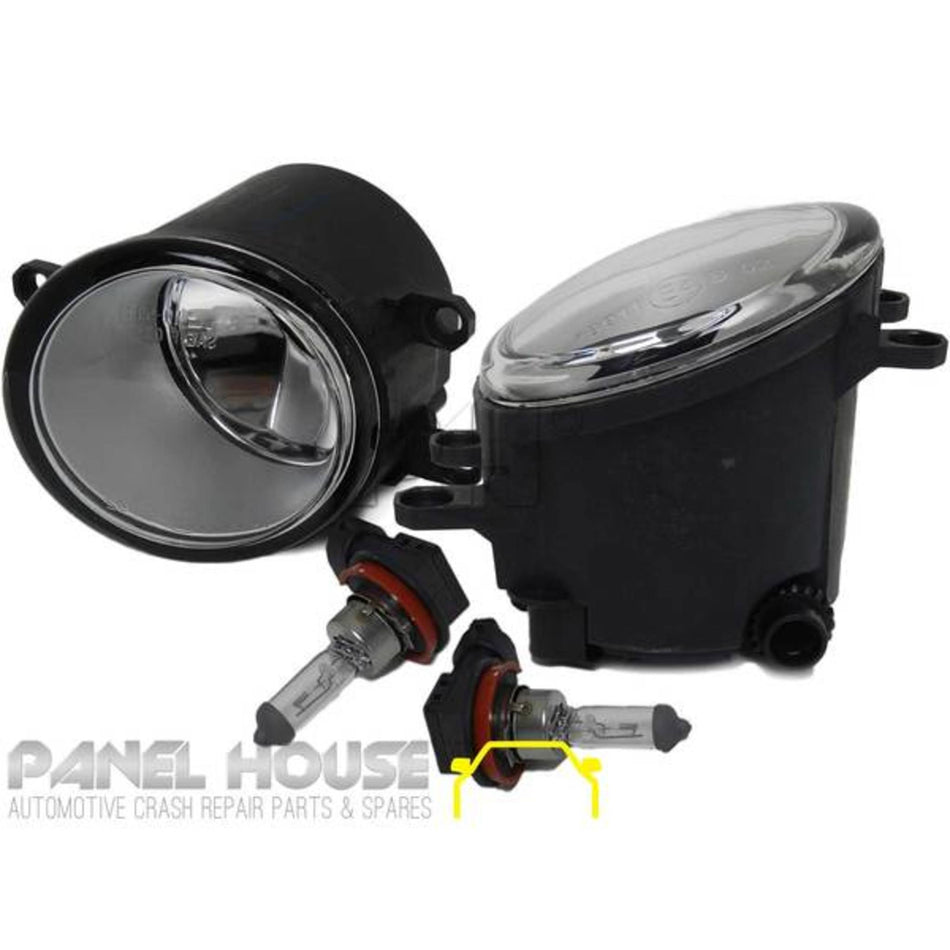 Fog Lights PAIR Front Fits Toyota Corolla ZRE Sedan 2010 - 2013