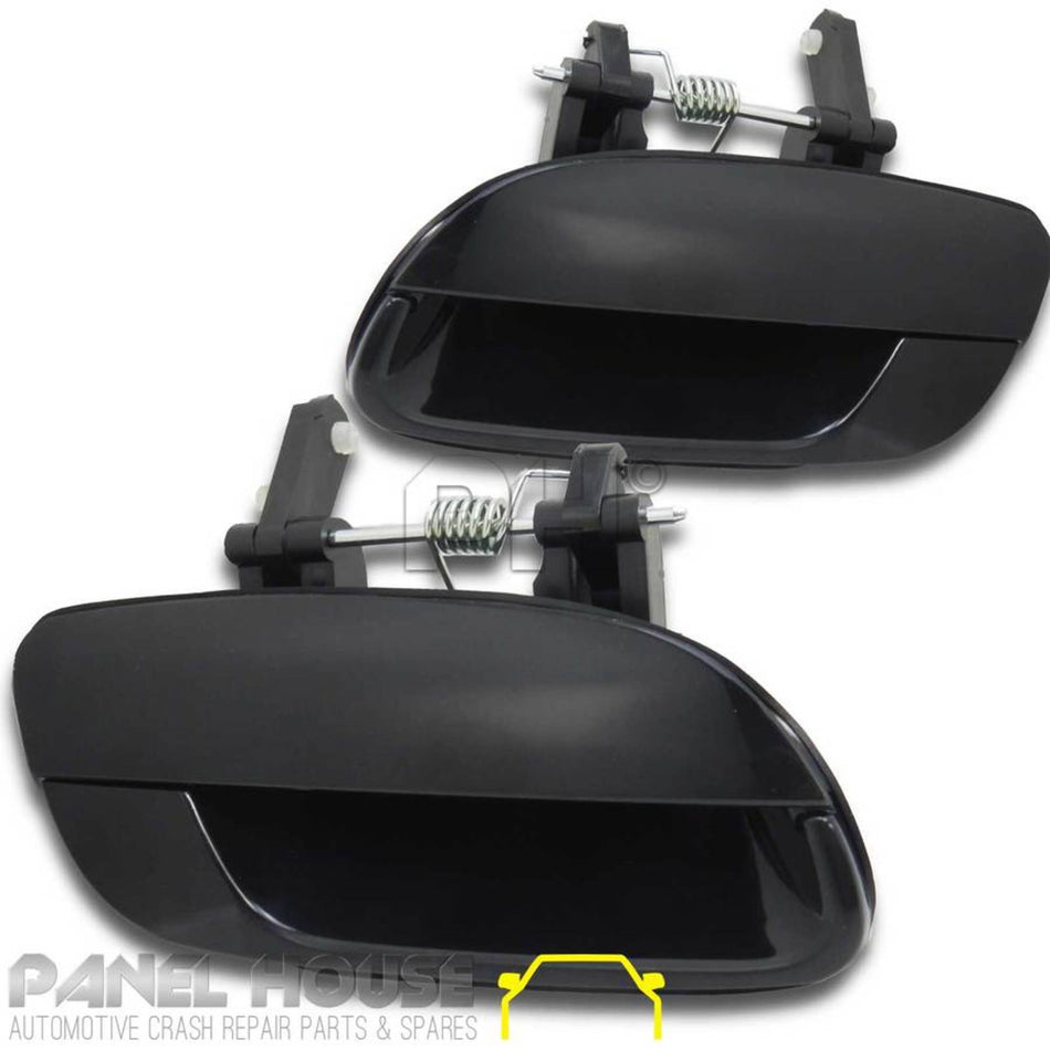 Outer Door Handles PAIR Rear Fits Hyundai Elantra 2000 - 2006