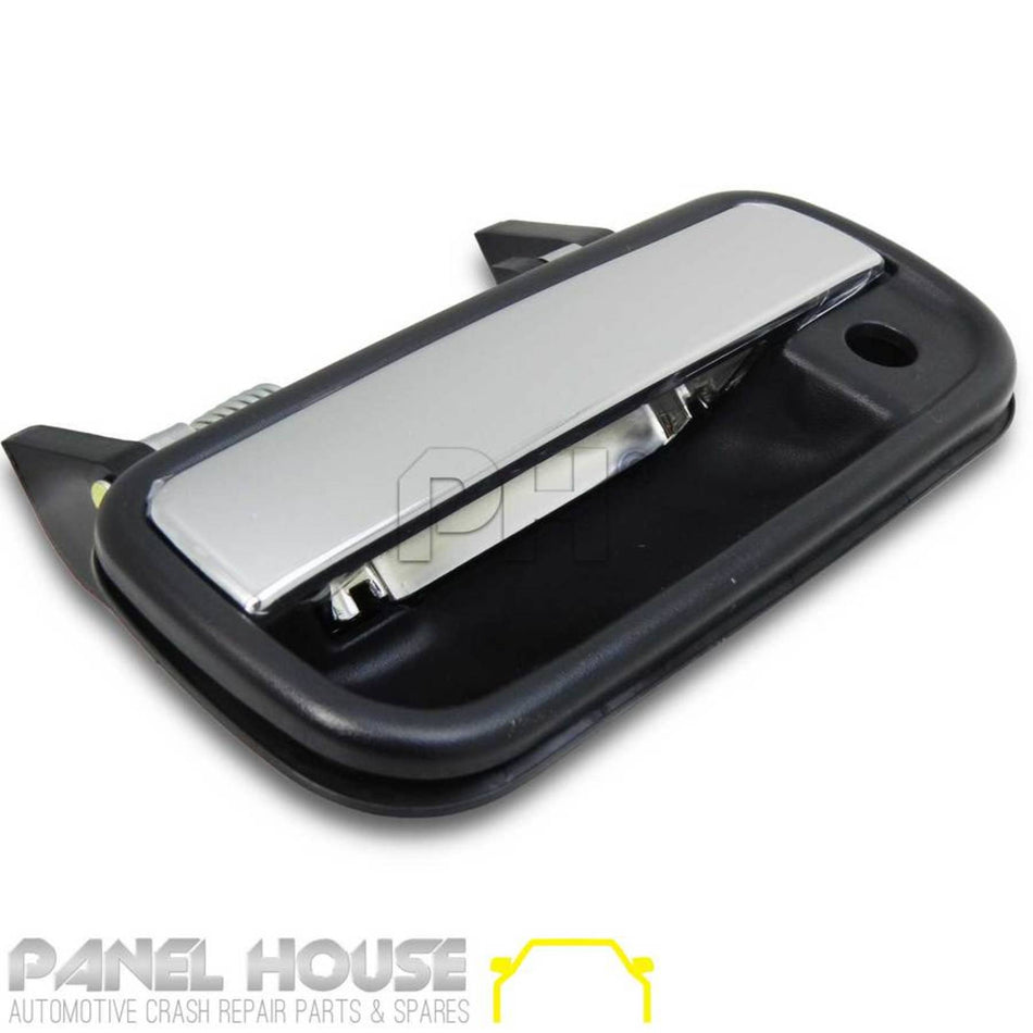 Outer Door Handle LEFT Front Chrome & Black  Fits Toyota Hilux 1988 - 2005