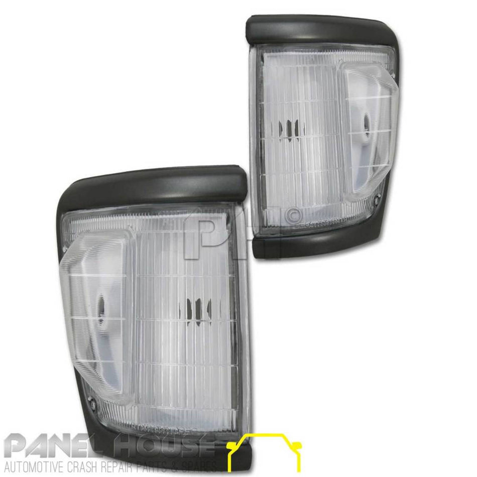 Corner Indicator Park Lights PAIR Grey Fits Toyota Hilux 4WD 1992 - 1997
