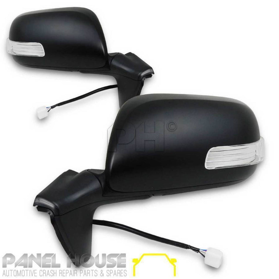 Door Mirror PAIR With LED Blinker POWER FOLD fits Corolla ZRE Hatch 09-12