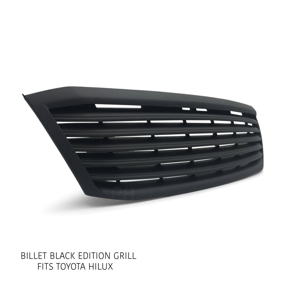 Grill Upgrade BLACK Billet Style fits Toyota Hilux Ute 2005 - 2008