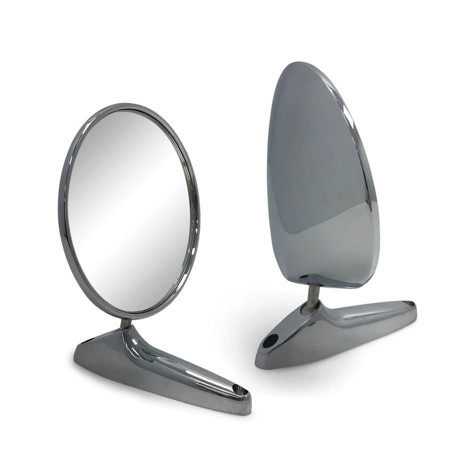 Fender Mount Wing Mirrors Vintage Style Chrome Metal LH+RH Datsun 620 720 1200