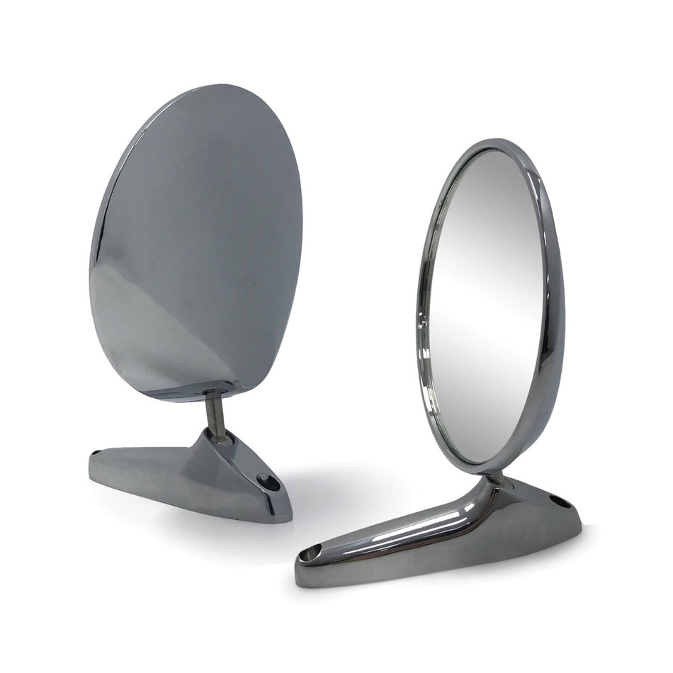 Fender Mount Wing Mirrors Vintage Style Chrome Metal LH+RH Datsun 620 720 1200