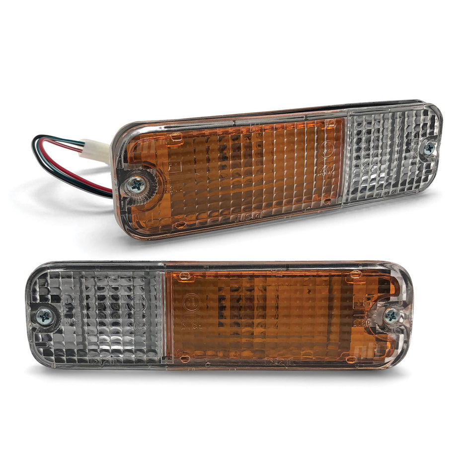 Universal Style Angled Bull Bar Indicator Lights PAIR Fits Nissan Models