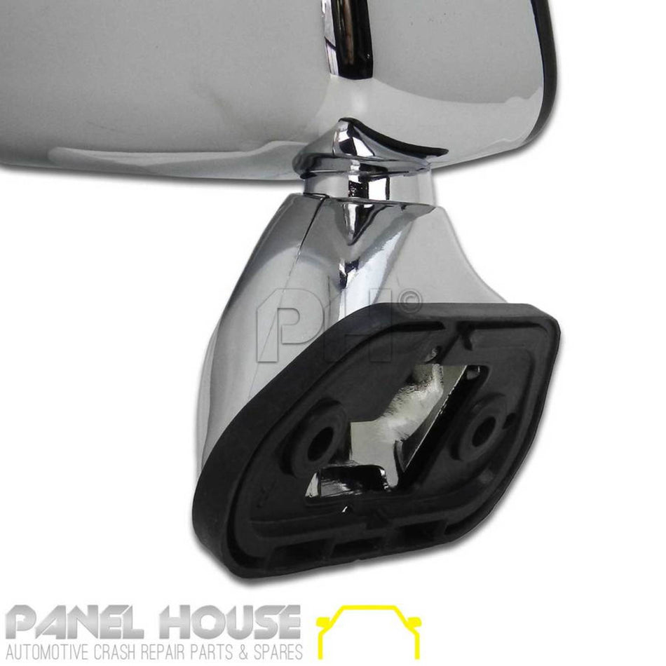 Door Mirror RIGHT Chrome Skin Mount With Cap Fits Toyota Hilux  01-05